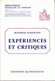 Expériences et critiques