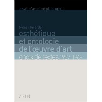 Esthétique et ontologie de l'œuvre d'art