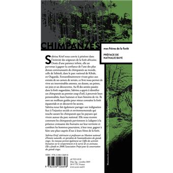 Chimpanzés, mes frères de la forêt