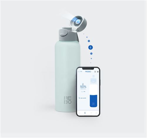 Bouteille intelligente REBO 600 ml Atoll Turquoise