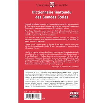 Dictionnaire inattendu des Grandes Écoles
