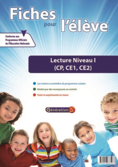 Fiches pour l'eleve : lecture niveau 1 (cp-ce1-ce2)