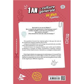 Un an de culture générale en jeux