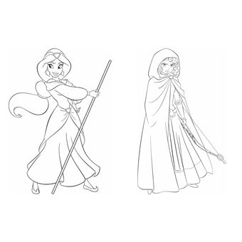 DISNEY PRINCESSES - Maxi Colo