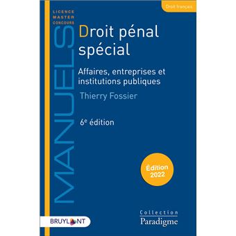 Droit pénal spécial