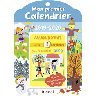 Mon premier calendrier 2019-2020