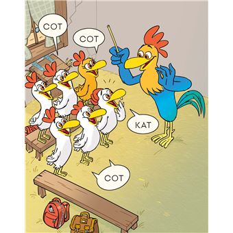 Cocorico Je sais lire ! premières lectures avec les P'tites Poules-Carmen entre au CP - Spécial DYS