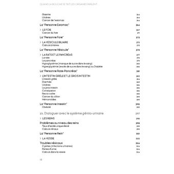 Quand la bouche se tait, les organes parlent...