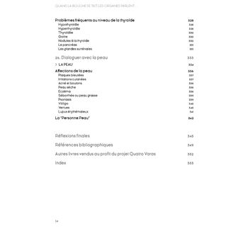 Quand la bouche se tait, les organes parlent...