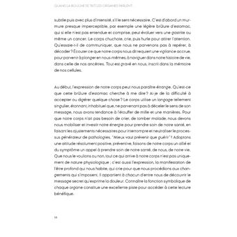 Quand la bouche se tait, les organes parlent...