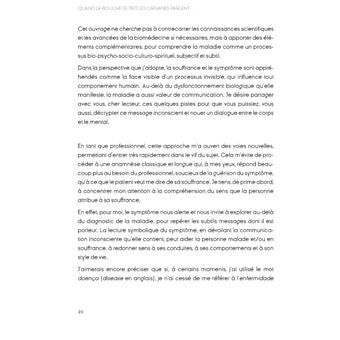 Quand la bouche se tait, les organes parlent...