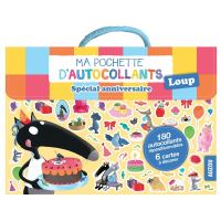 Ma pochette d'autocollants Loup Spécial anniversaire