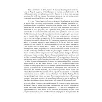 Au retour de Lourdes