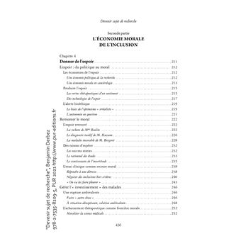 Devenir sujet de recherche