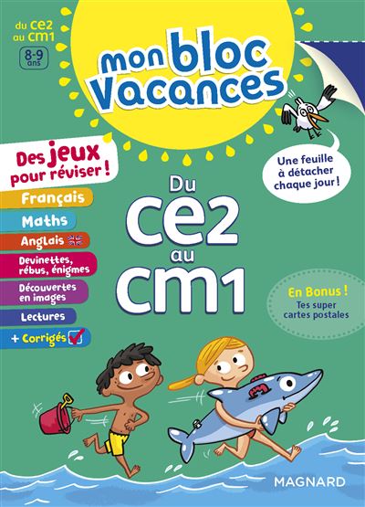 Mon Bloc Vacances Du CE2 au CM1