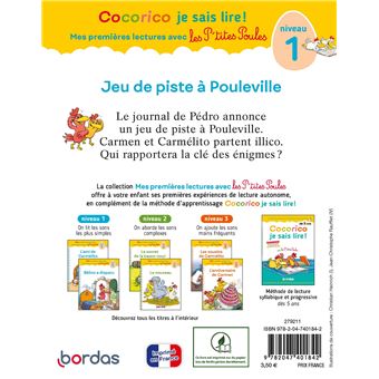 Cocorico Je sais lire ! 1res lectures avec les P'tites Poules - Jeu de piste à Pouleville - Niveau 1