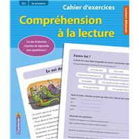 Comprehension a la lecture (ce1 2e primaire) (bleu)