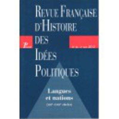 Revue française d'histoire des idées politiques