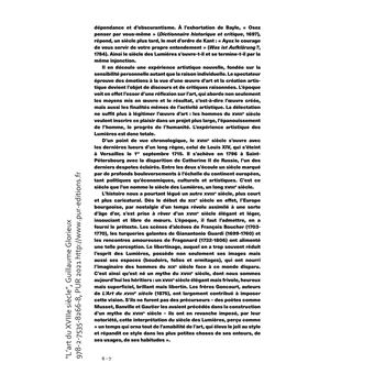 L'art du XVIIIe siècle