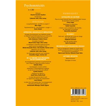 EMPAN 130 - Psychomotricités