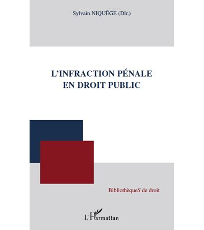 L'infraction pénale en droit public
