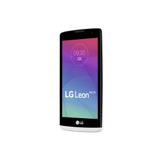 LG Leon 4G H340N - 4G smartphone - RAM 1 Go / 8 Go - microSD slot - Écran LCD - 4.5" - 854 x 480 pixels - rear camera 5 MP - front camera 0,3 MP - blanc