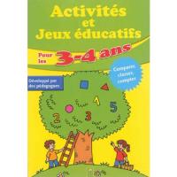 Mon cahier d'écolier (3-4 ans) petits jeux éducatifs - COLLECTIF -  L'intranquille