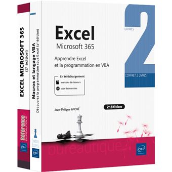 Excel Microsoft 365 - Coffret de 2 livres : Apprendre Excel et la programmation en VBA (2e édition)