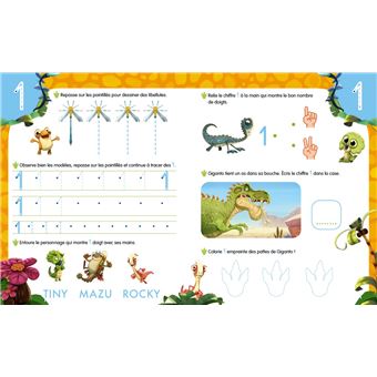GIGANTOSAURUS Mon super cahier ardoise des CHIFFRES
