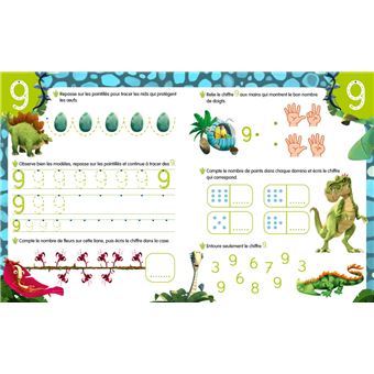 GIGANTOSAURUS Mon super cahier ardoise des CHIFFRES