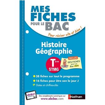 Mes Fiches Pour Le Bac Histoire Geographie Term Stmg Broche Louis Florian Gilles Diederichs Achat Livre Fnac