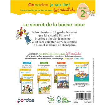 Cocorico Je sais lire ! premières lectures avec les P'tites Poules - Les Cousins de Carmélito