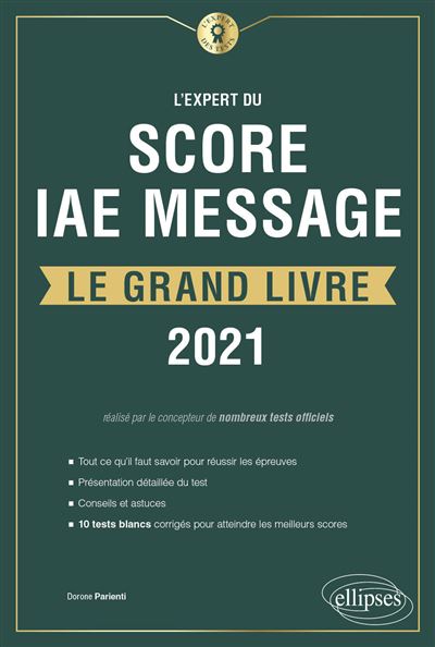 L'Expert du Score IAE Message - Le Grand Livre