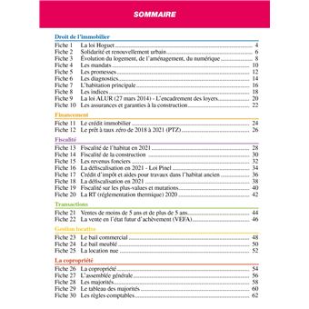 Top'Actuel Droit de L'immobilier 2021-2022