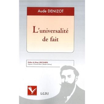L'universalité de fait