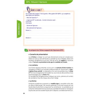 CAP Accompagnant éducatif petite enfance (AEPE) Annales corrigées EP 1 - EP 2 - EP3