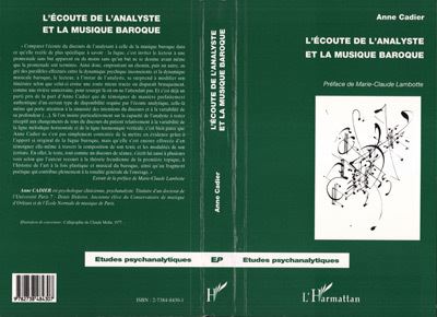 Ecoute de l'analyste et la musique baroque
