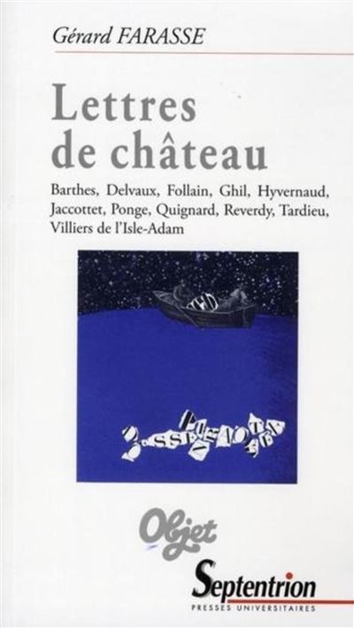 Lettres de château -  PU Septentrion - broché