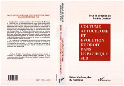 Coutume autochtone et evolution dans le pacifique