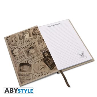 Cahier A5 One Piece Wanted Luffy