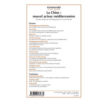 La Chine : nouvel acteur méditerranéen