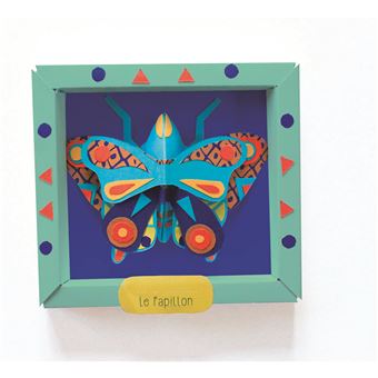 Décoration murale en papier - mini boîte avec accessoires