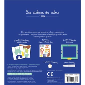Décoration murale en papier - mini boîte avec accessoires