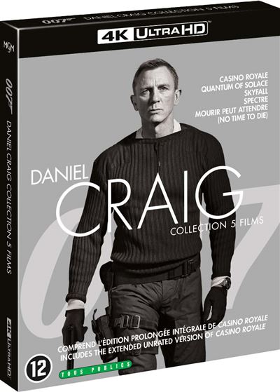 Coffret James Bond / Daniel Craig Blu-ray 4K Ultra HD