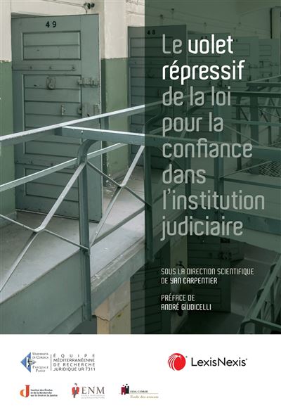 Le volet répressif de la loi pour la confiance dans l'institution judiciaire - Yan Carpentier - broché