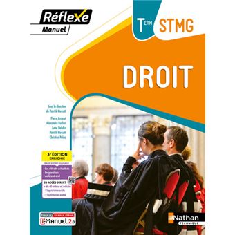 Manuel Réflexe - Droit Tle STMG 2024 Manuel élève