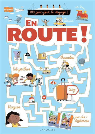 En route: mon cahier de jeux des vacances