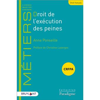Droit de l'exécution des peines