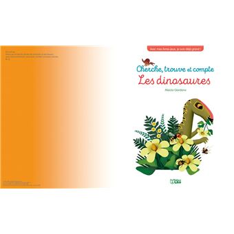 Cherche, trouve et compte, Les dinosaures