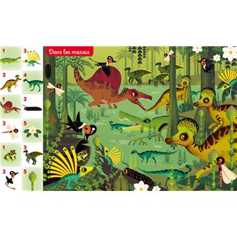 Cherche, trouve et compte, Les dinosaures